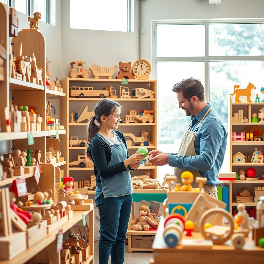 Handcrafted wooden blocks for kids